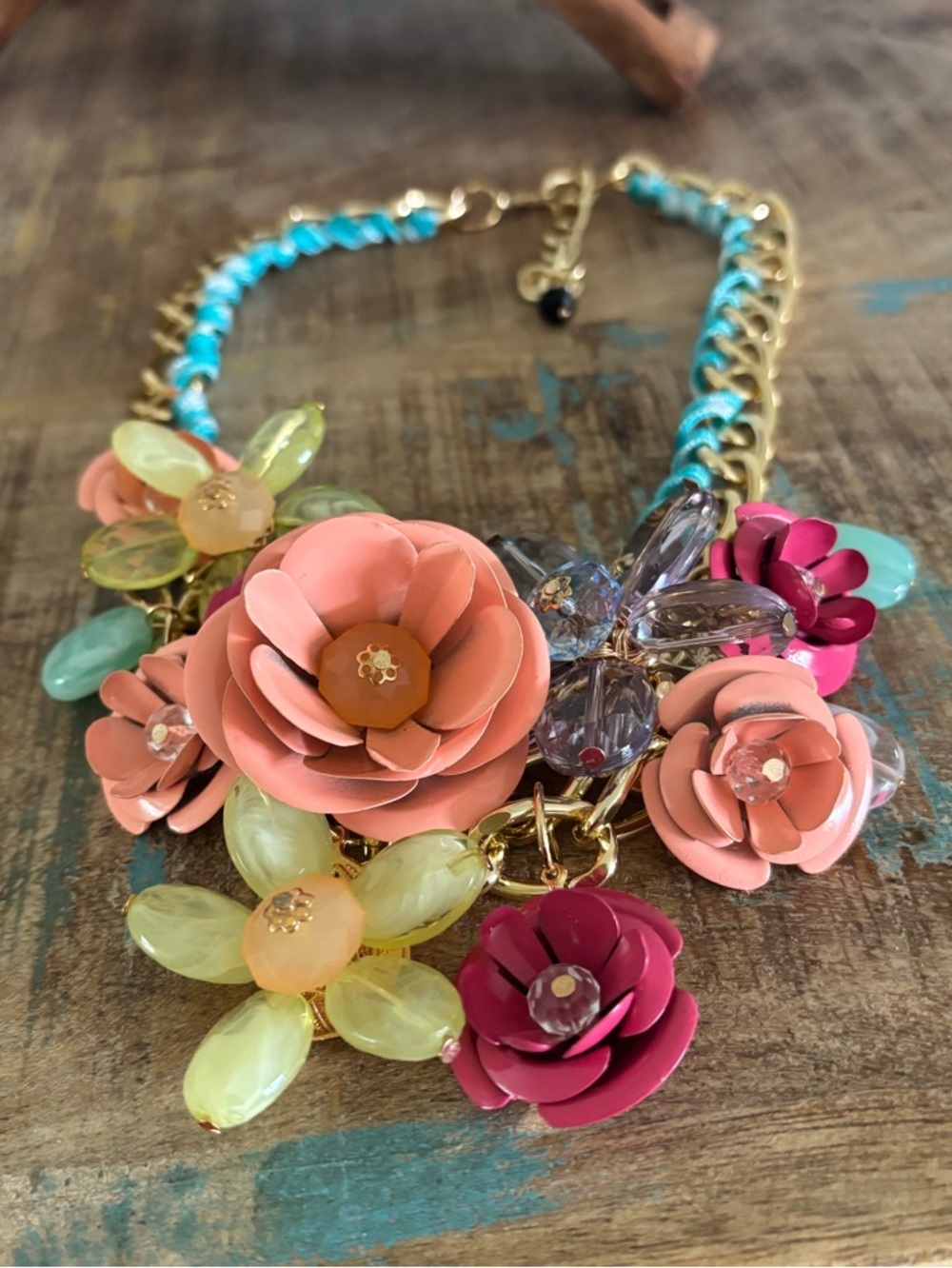 Aratta Floral Fields Statement Necklace NWOT - Picture 2 of 4